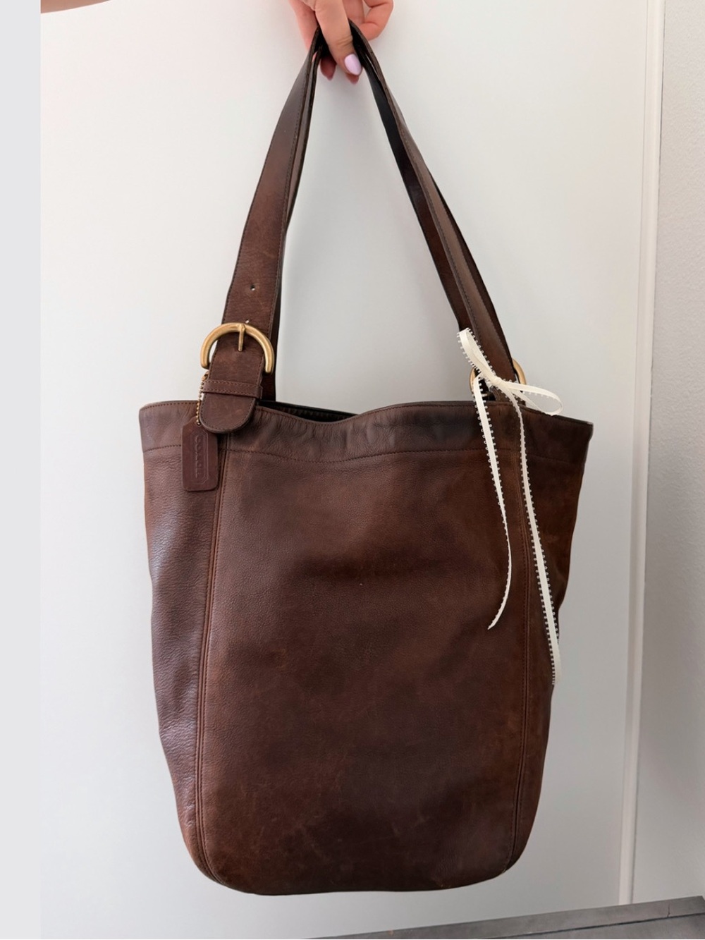 Vintage Coach SoHo Mahogany Leather Tote Shoulder Purse
